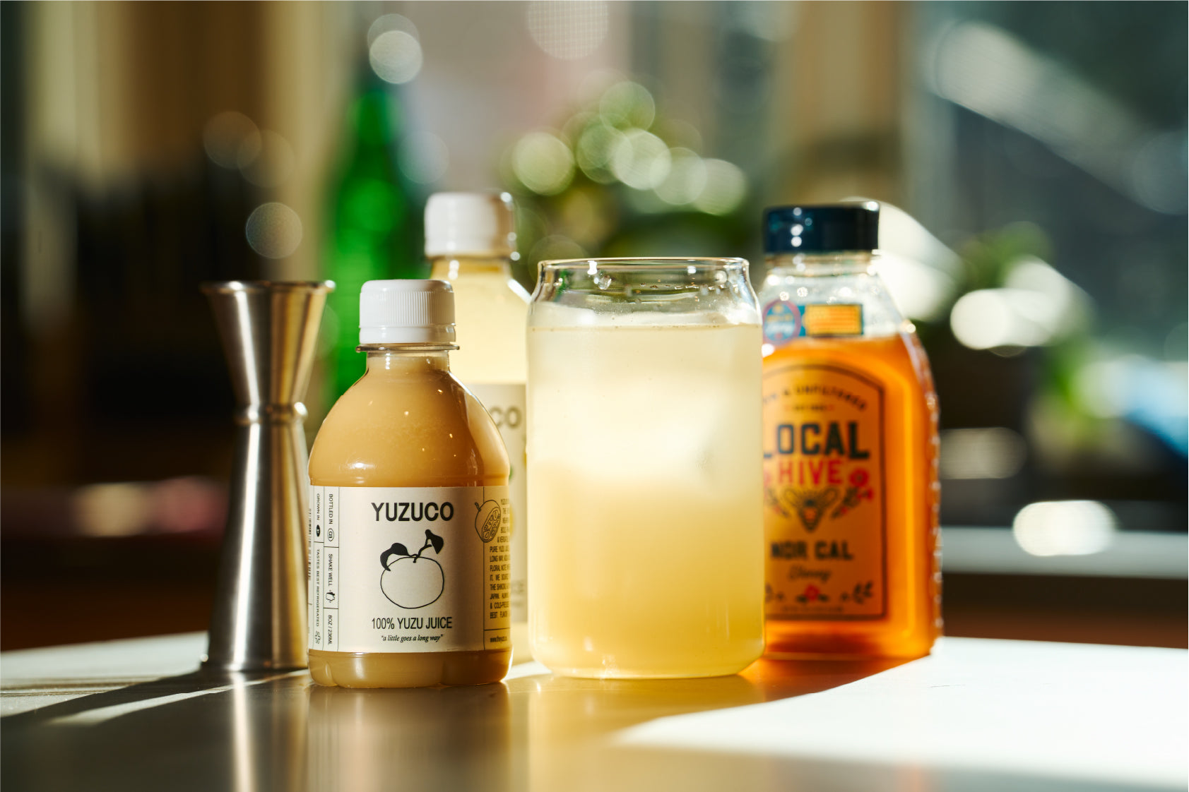 Yuzu Honey Sip, Yuzuco yuzu juice with honey and water 