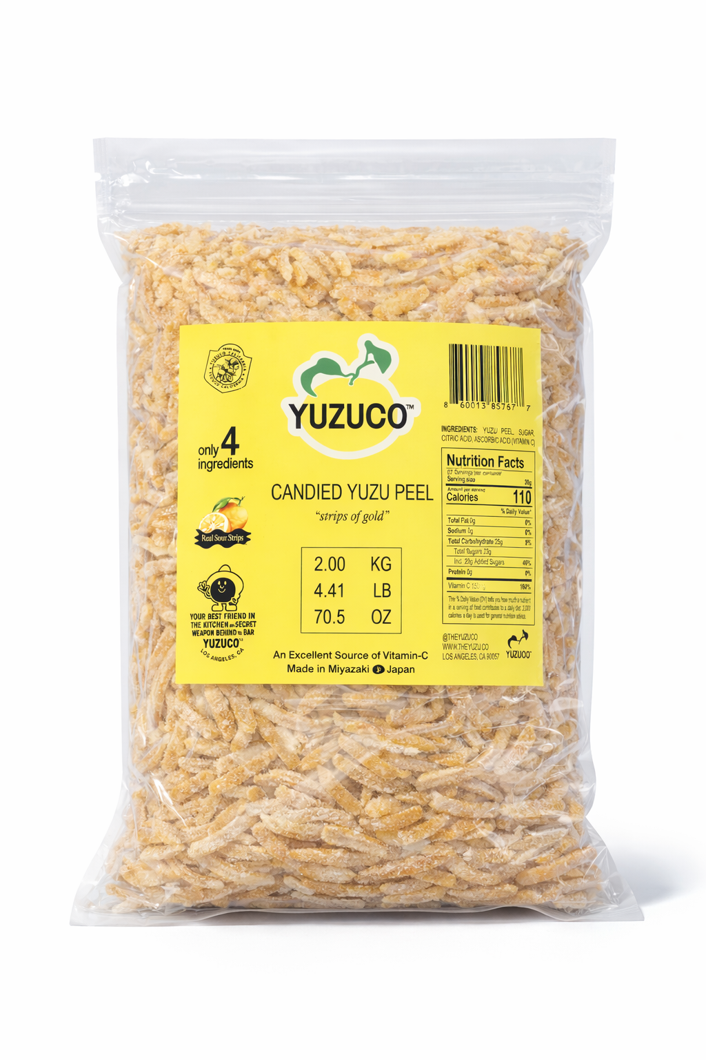 Candied Yuzu Peel (2kg)